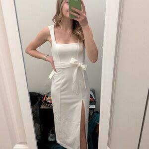 Show Me Your Mumu Eden Midi Bridal Dress in White
